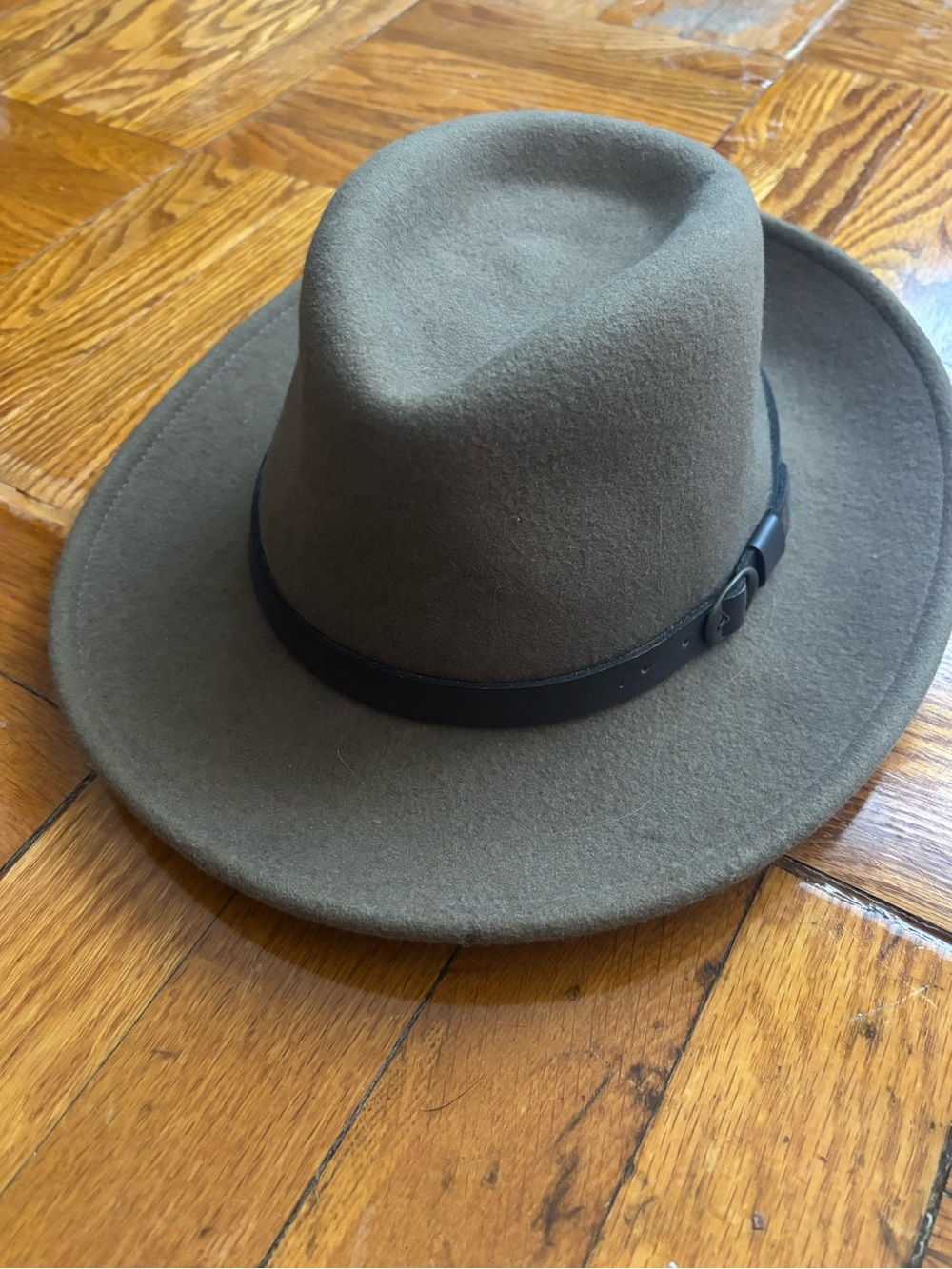 Bailey of Hollywood Briar LiteFelt Wool Fedora Hat Olive Green Size Small